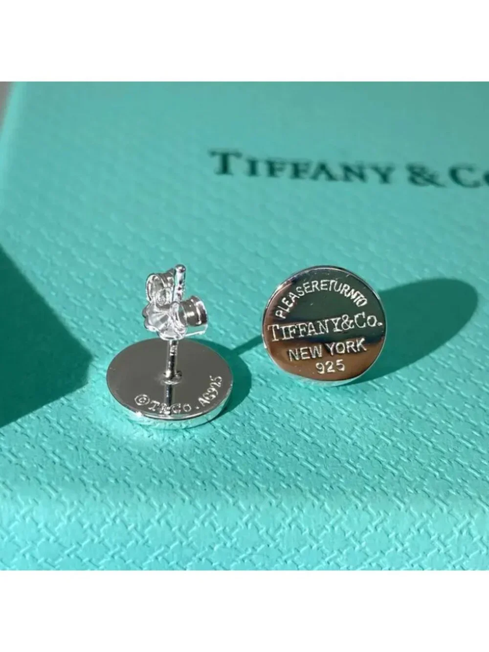 Tiffany & Co. Silver Round Stud Earrings